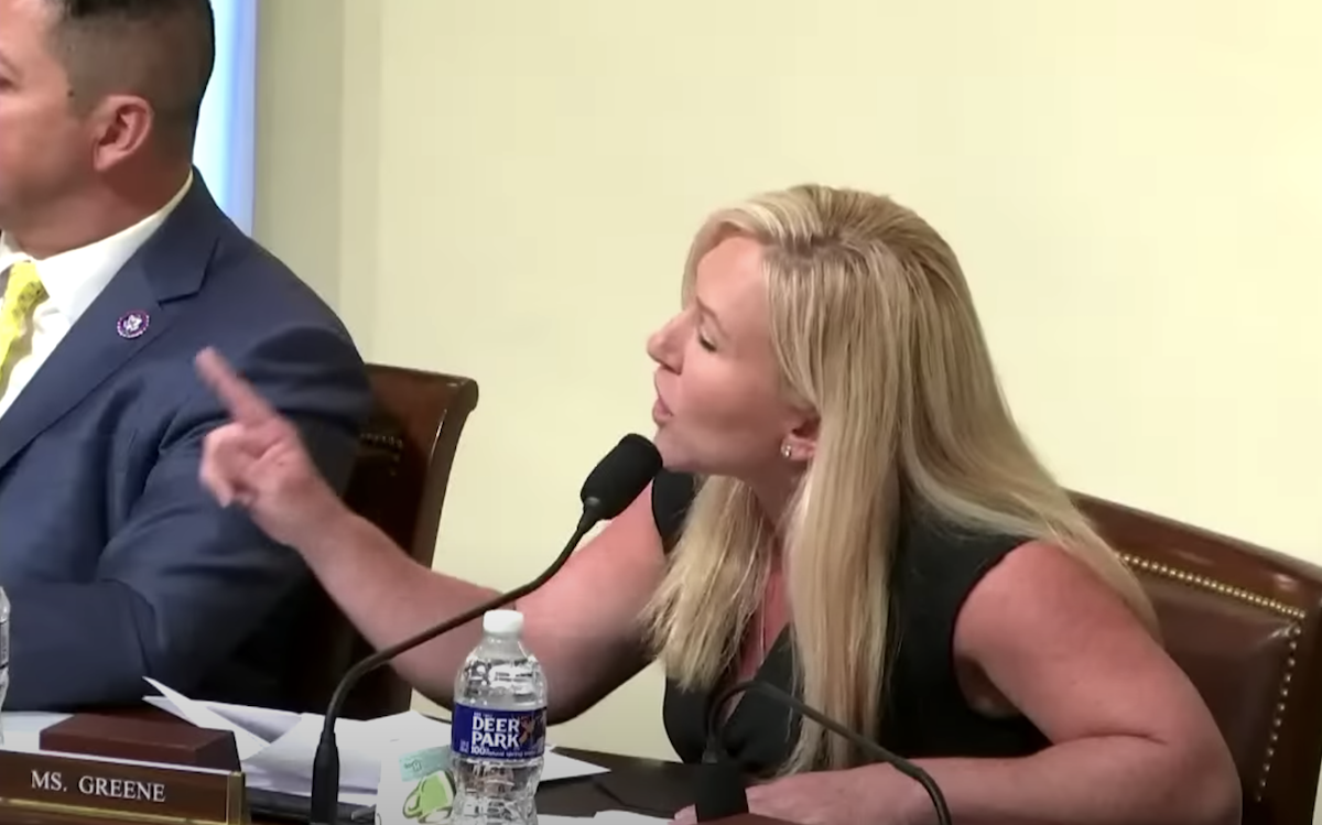 Rep. Marjorie Taylor Greene at immigration hearing