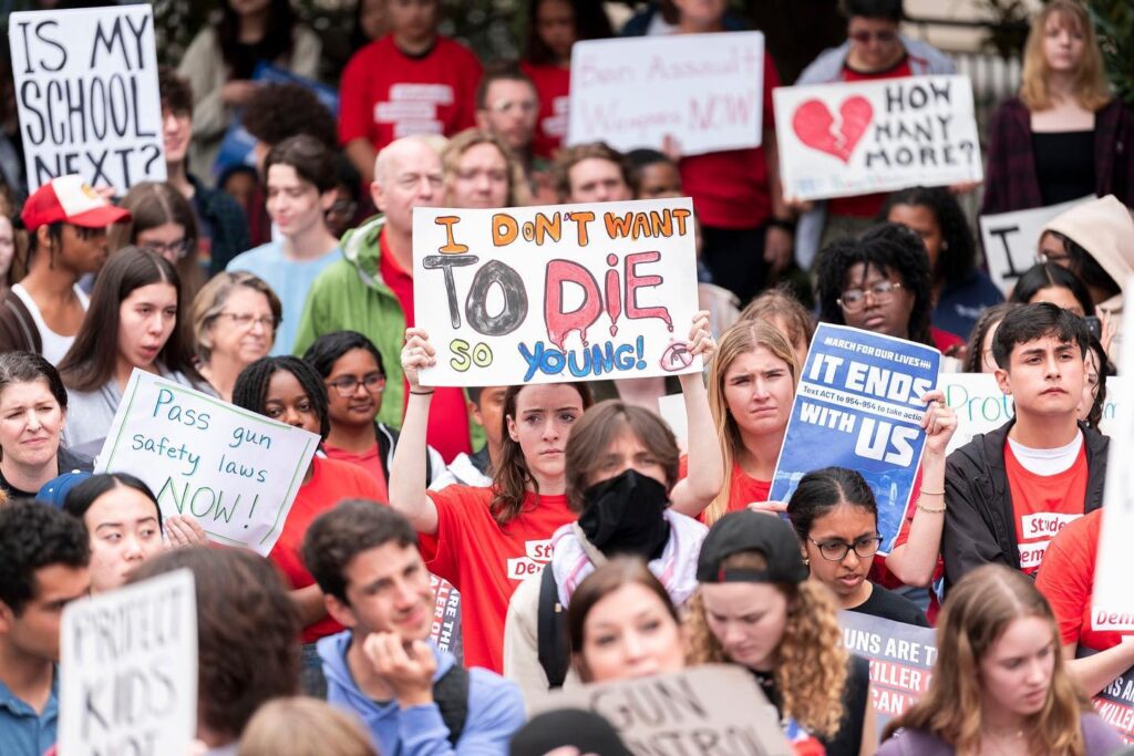 Youth protest guns