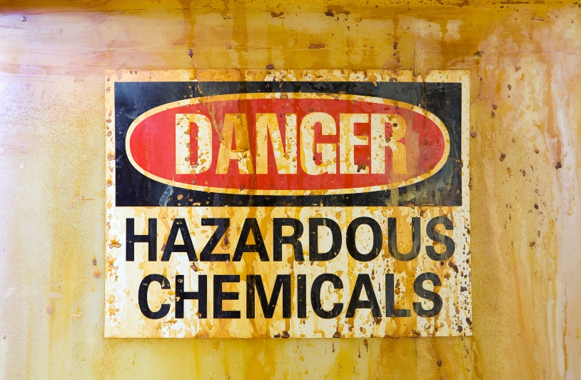 Hazardous chemicals sign