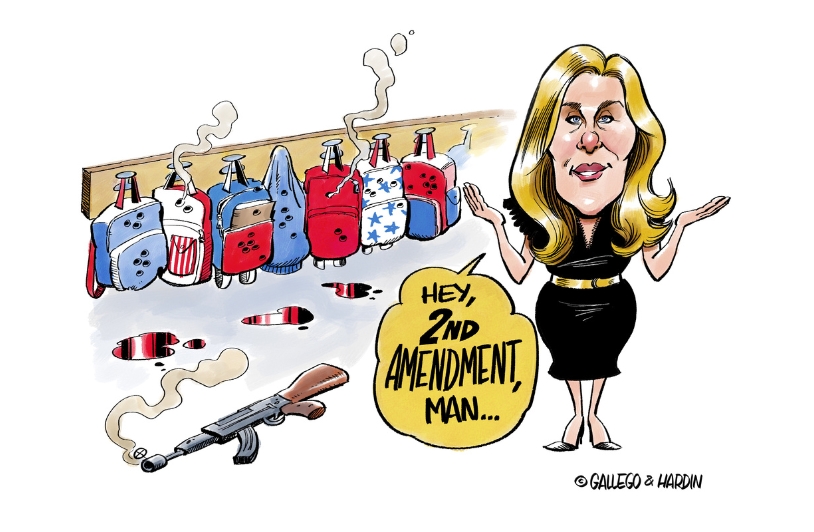 Gun Violence In America. Will We Ever Learn? Gun violence political cartoon