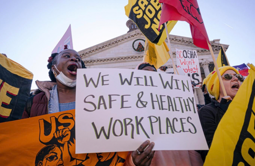South Carolina workers rally