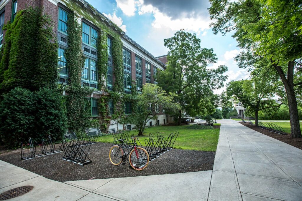 Bike in front of building