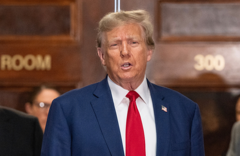 Donald Trump appearing contemplative.