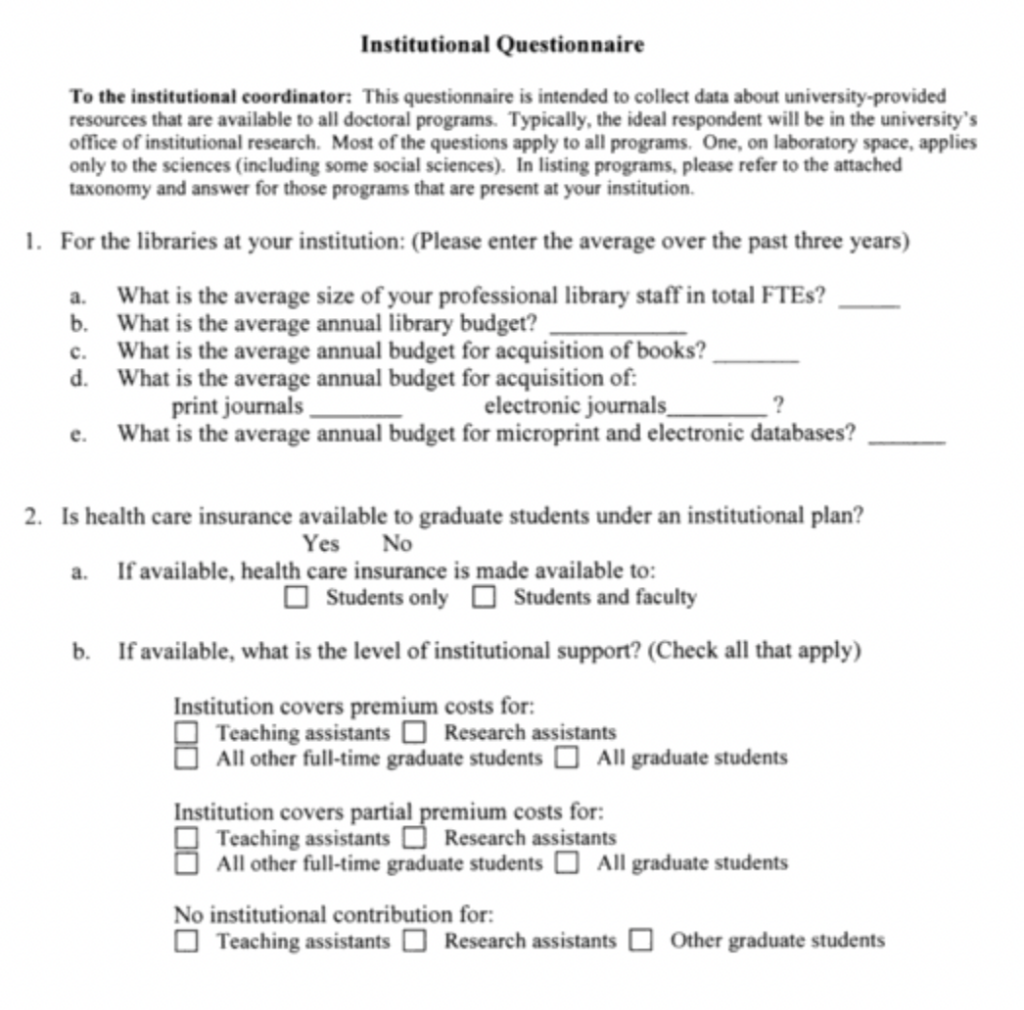 writing a questionnaire for dissertation