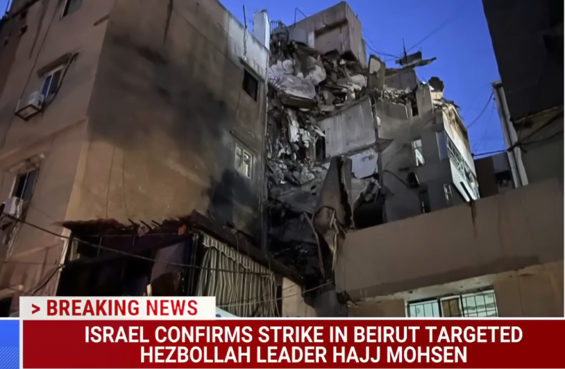 Israel targets Hezbollah leader in Beirut strike.