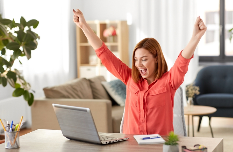 The New Business: How Online Casinos Are Thriving woman on laptop playing at online casinos