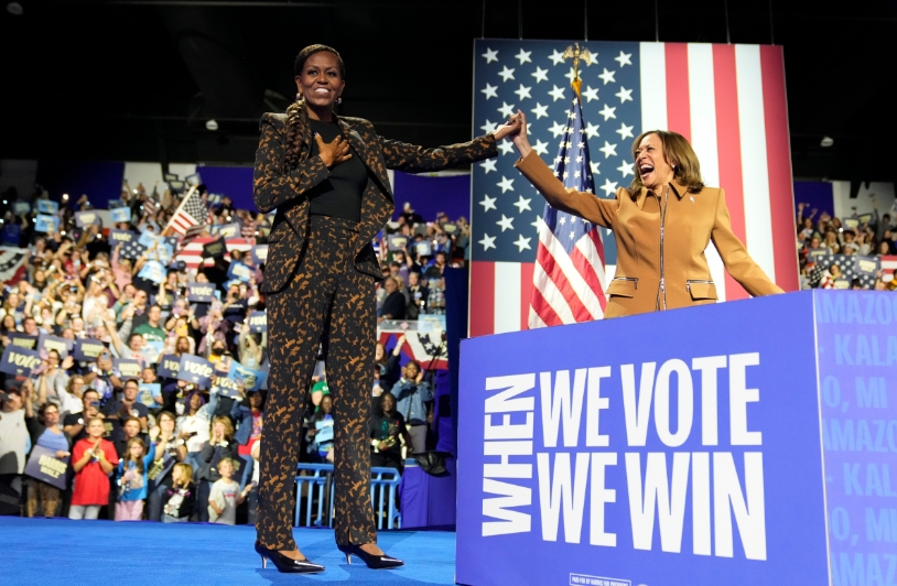 Michelle Obama and Kamala Harris