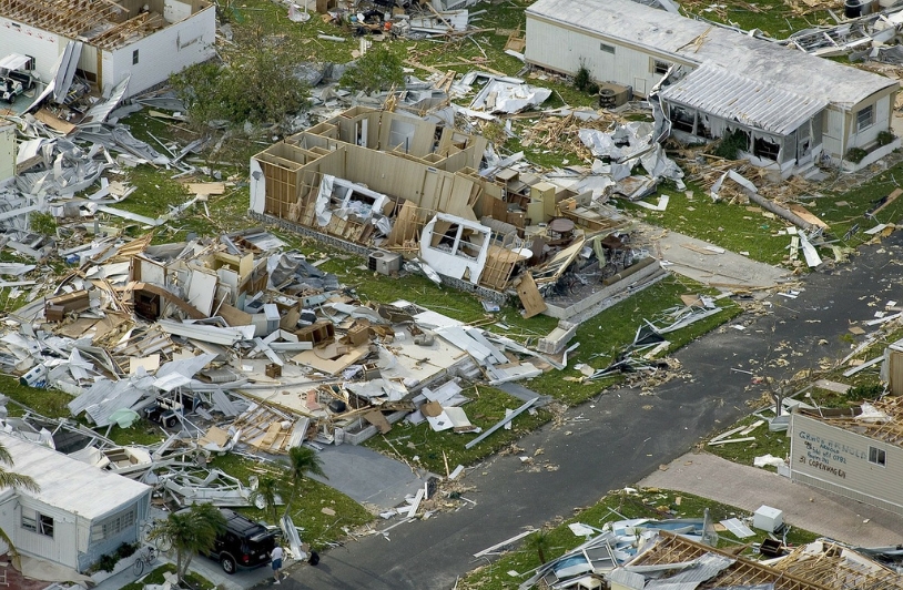 Hurricane Charley destruction.