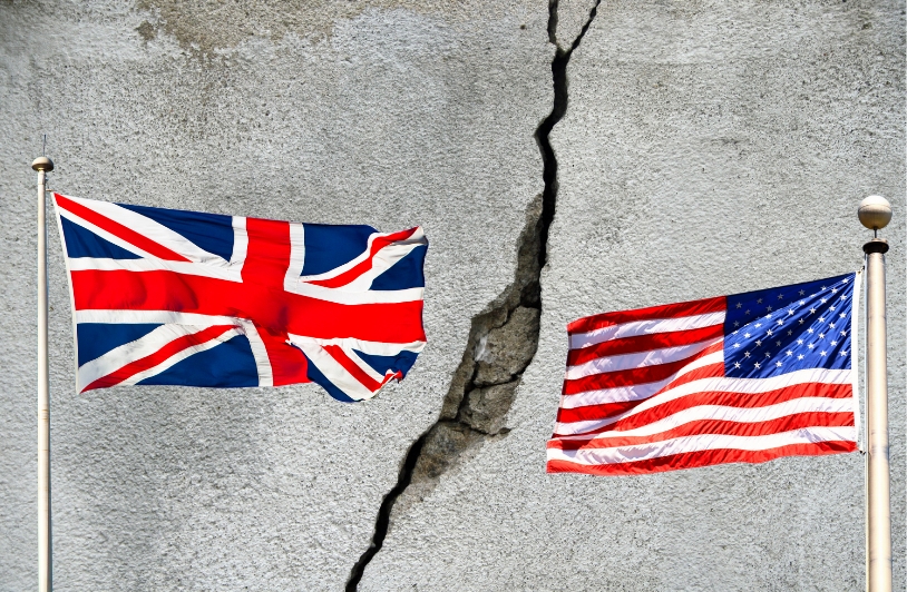 UK and USA Flags