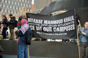 Protesters in NYC defending Mahmoud Khalil