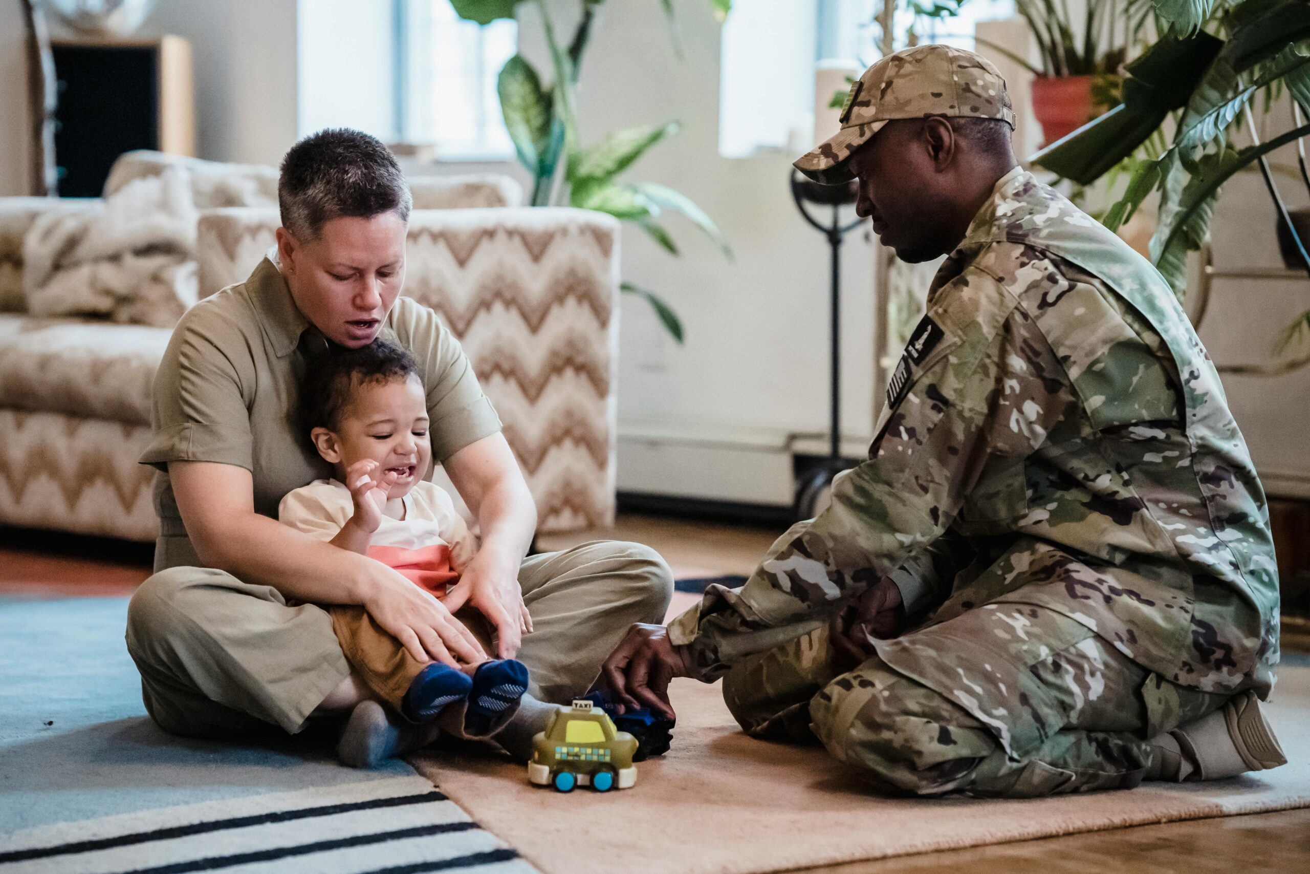 An active duty military family
