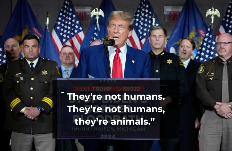 Donald Trump speaking
