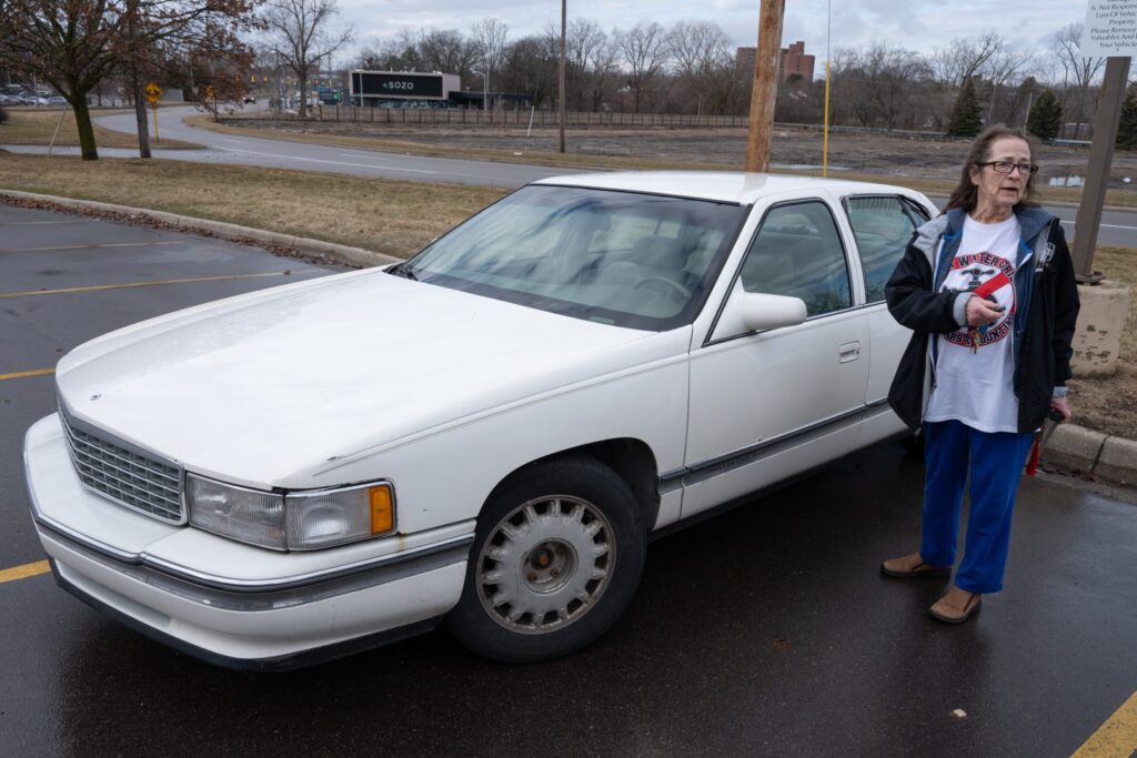 Woman in Flint, Michigan