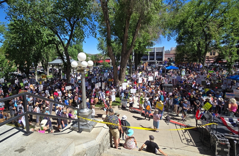 No Kings Day protest in Prescott, Arizona