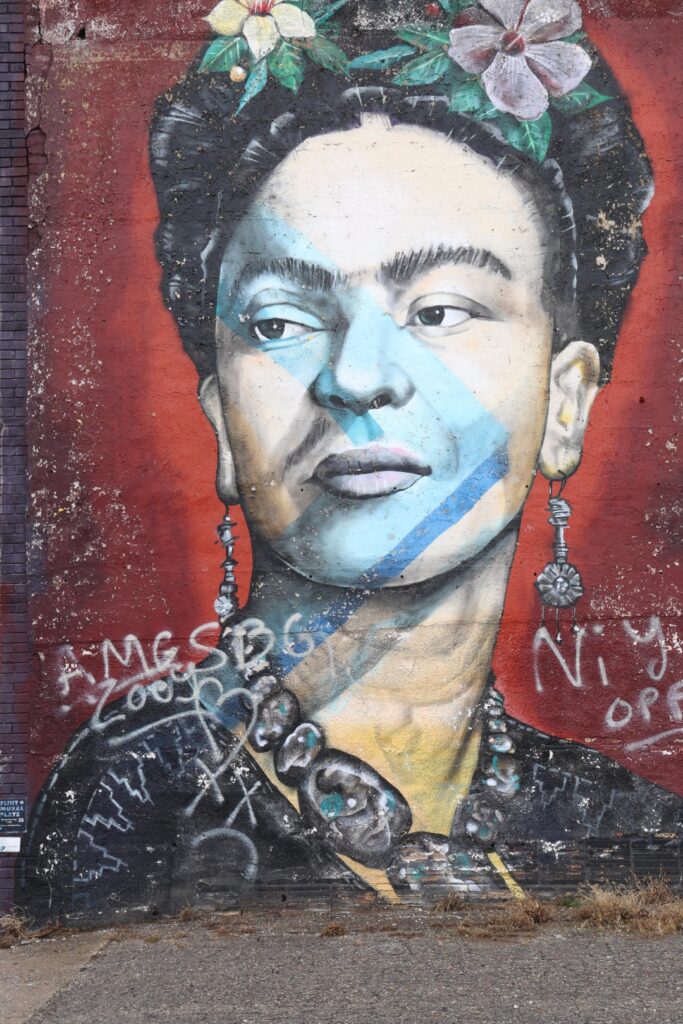 Frida mural in Flint