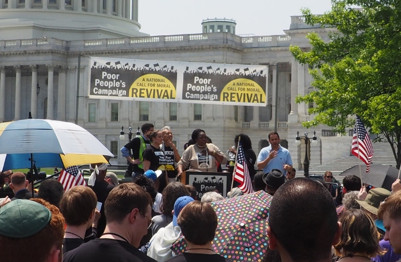 Demonstrators at the Poor People’s Campaign rally, National Mall, Washington, June 23, 2018.