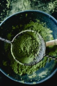Matcha Powder on a Spoo