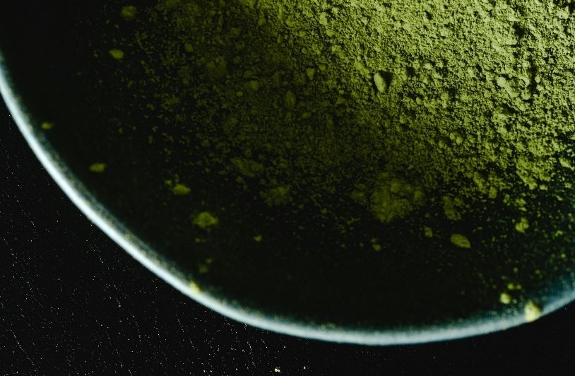 Ceramic Bowl With Matcha Powder
