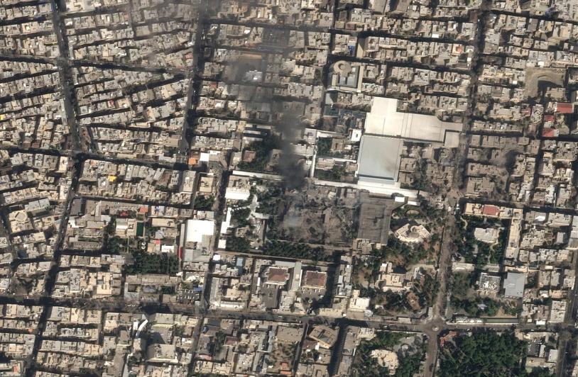 satellite image of Ayatollah's compound