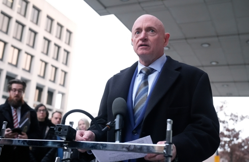 Brazen Blast over Free Speech Senator Mark Kelly