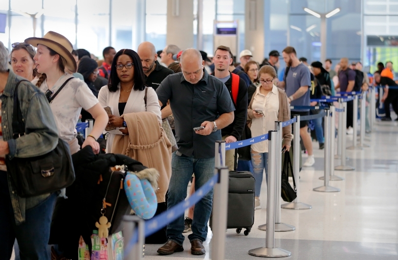 TSA line in Houston