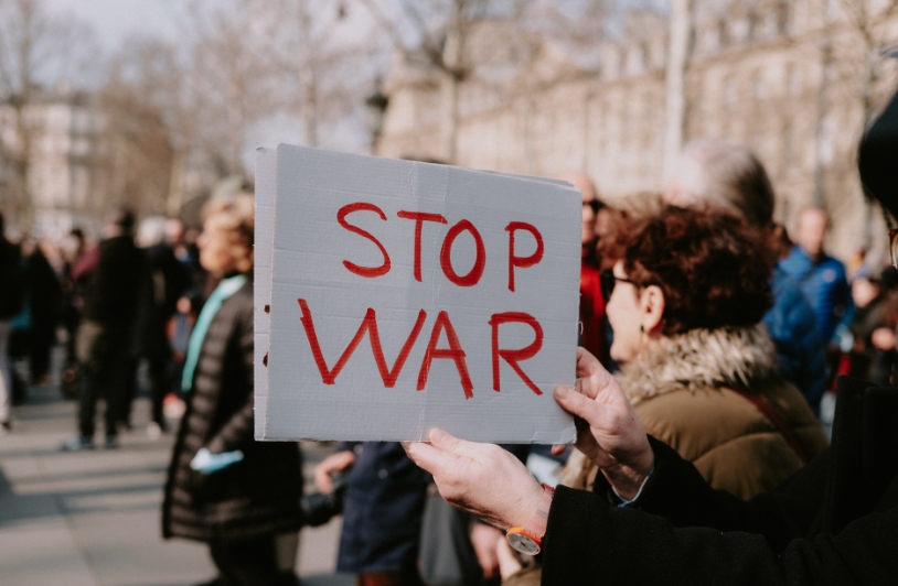 pre-war protest