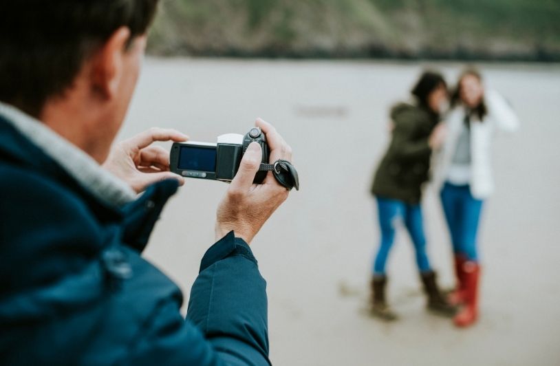 Family bonding at the beach