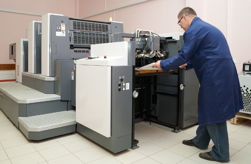 Working offset printer