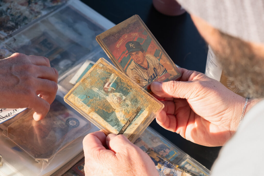 After Helene: Lost & Found Found baseball cards from Helene
