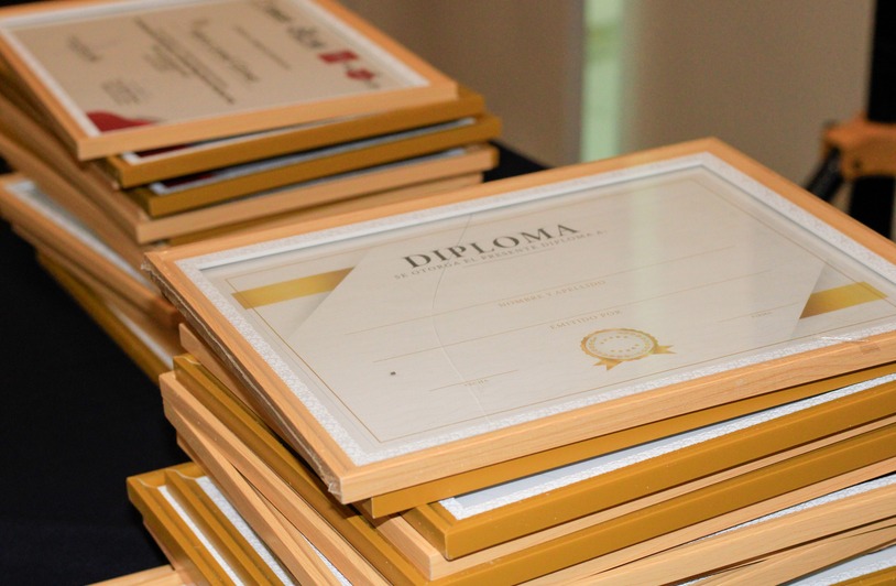 Choosing Quality in Custom Academic Printing A printed diploma certificate on heavyweight cardstock with an embossed seal