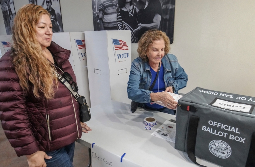 Hey, Democrats, Are You Prepared? Women at voting ballot box.