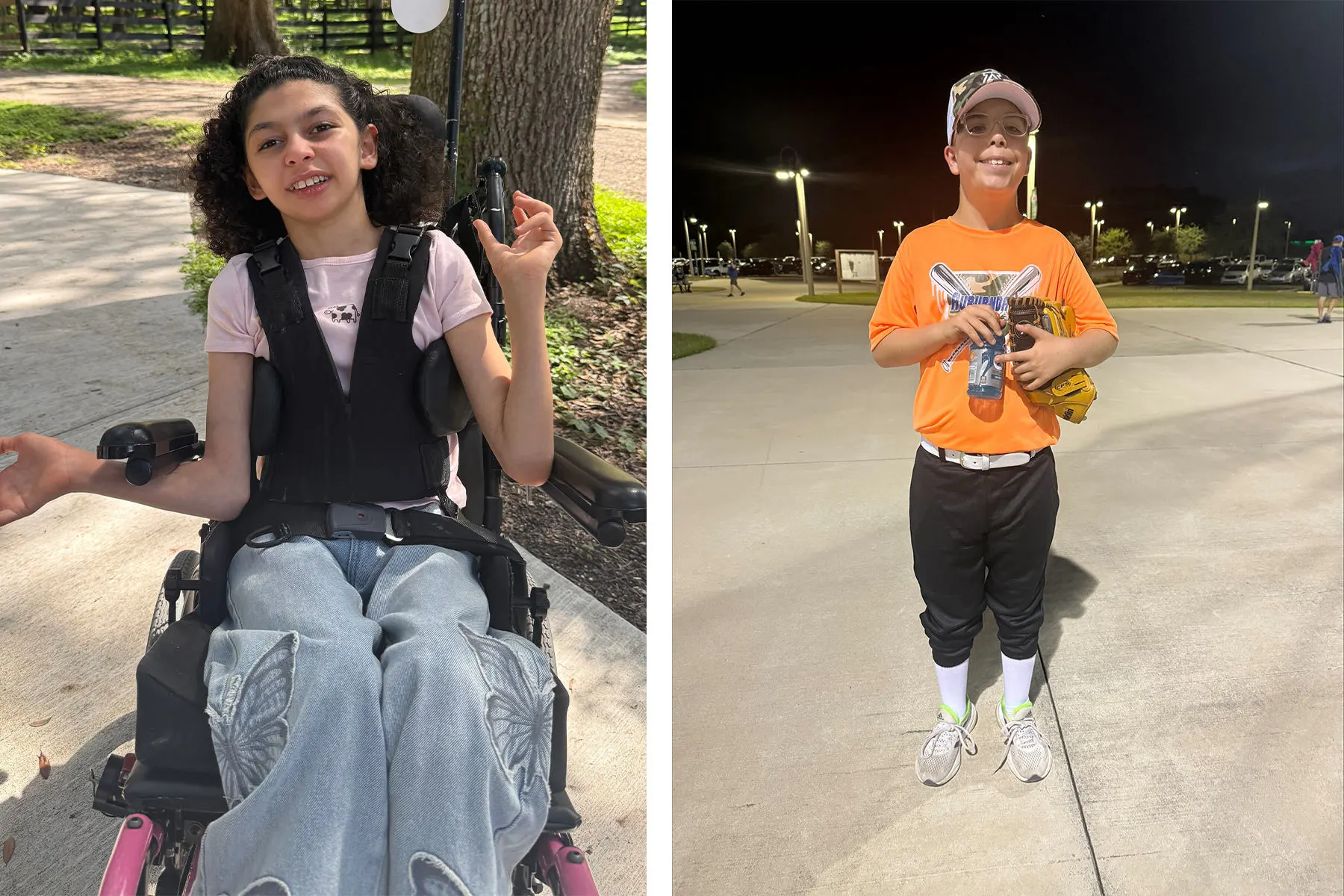 Two medically fragile children