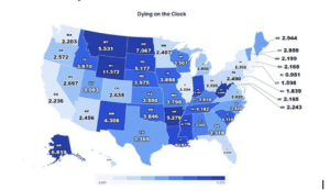 Workplace deaths map